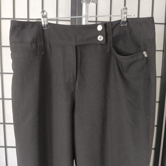 LARRY LEVINE Women's Black Slacks Size 10 - Picture 1 of 7
